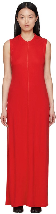 Photo: Commission Red Rayon Long Dress