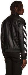 Off-White Black Leather Jacket