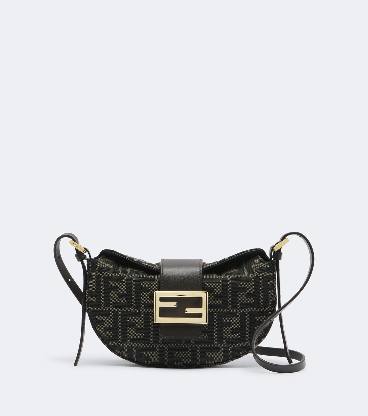 Fendi Croissant FF Zucca shoulder bag