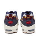 Nike Men's Air Max 96 II QS Sneakers in Blackened Blue/Red