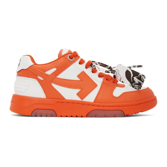 Photo: Off-White Orange and White Out Of Office Sneakers