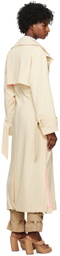 REMAIN Birger Christensen Yellow Belted Trench Coat