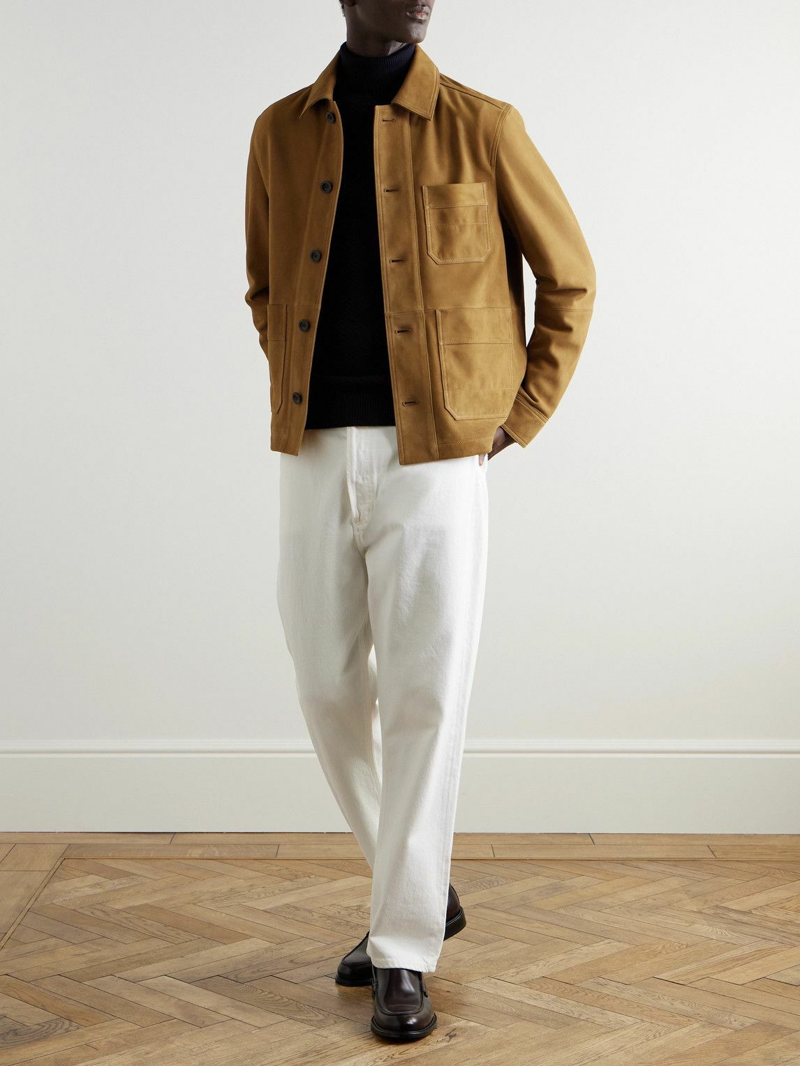 Mr P. - Suede Chore Jacket - Brown