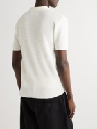 Baracuta - Noah Knitted Cotton Polo Shirt - White