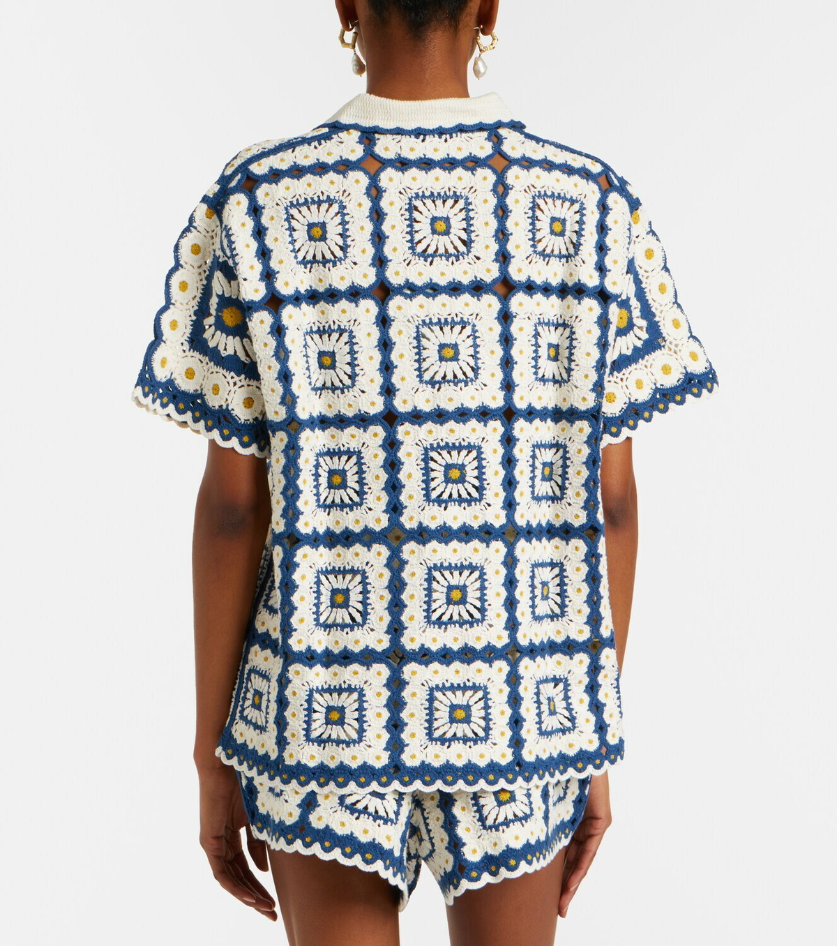 Alémais Dolly crochet cotton shirt