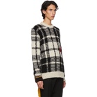 Calvin Klein 205W39NYC Black and White 205 Check Knit Sweater