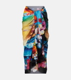 Dolce&Gabbana Floral cotton beach cover-up