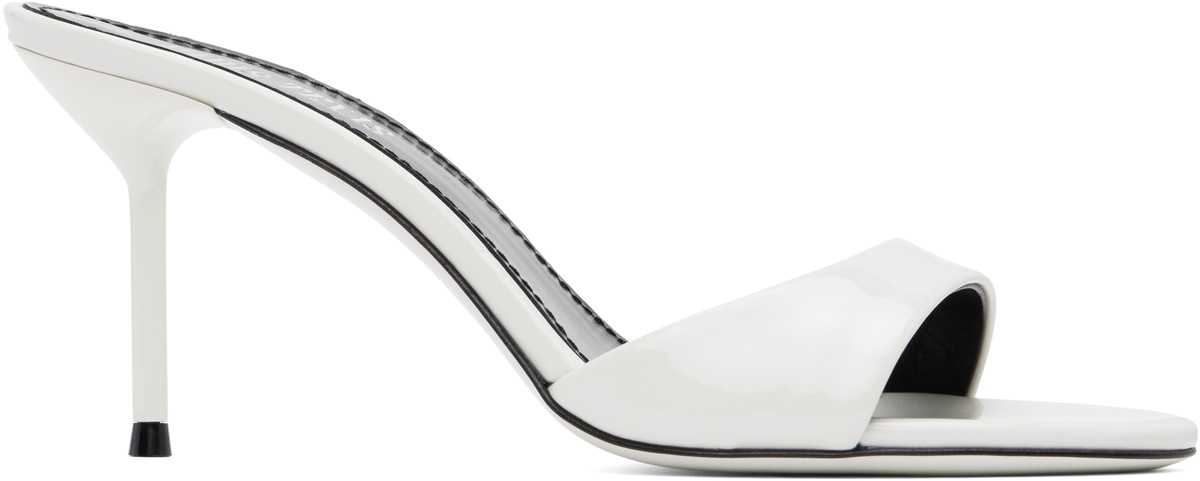 Paris Texas: White Lidia 70 Mules | SSENSE