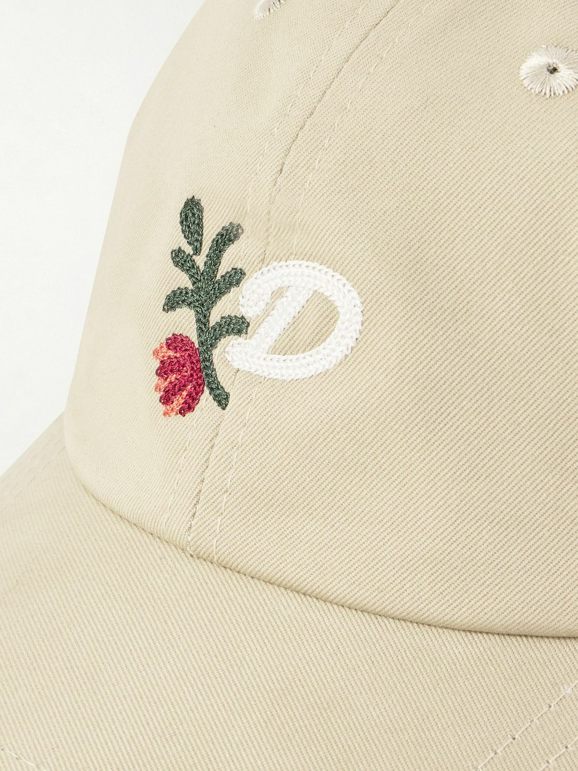 Drake's - D Flower Embroidered Cotton-Twill Baseball Cap