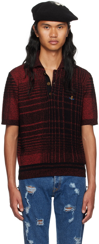 Photo: Vivienne Westwood Red & Black Embroidered Polo