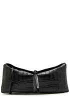 Staud Eve Crocodile-effect Leather Clutch - Black - One Size