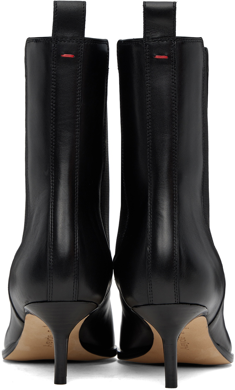 Aeyde Black Valeria Chelsea Boots