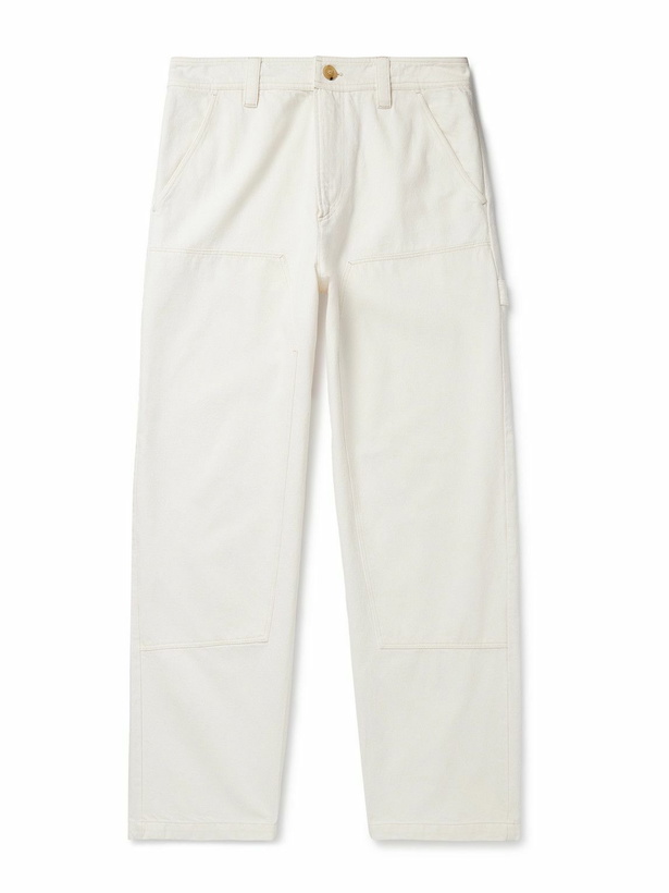 Photo: A.P.C. - Gustav Straight-Leg Organic Cotton-Twill Trousers - Neutrals