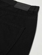 SAINT LAURENT - Wide-Leg Cotton-Canvas Shorts - Black