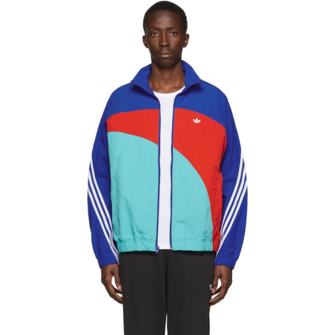 Blue and Red Off-Center Jacket adidas