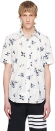Thom Browne White Floral Shirt