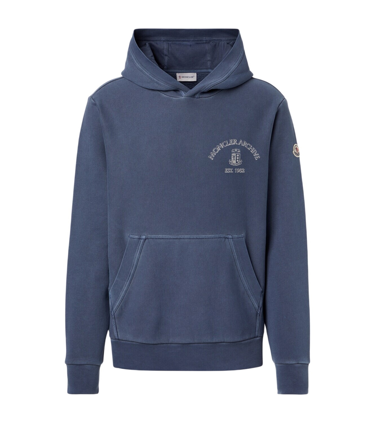 Moncler - Webbing-Trimmed Stretch-Cotton Jersey Zip-Up Hoodie