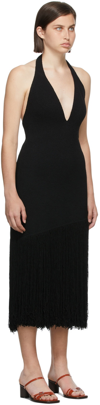 Proenza Schouler Black Fringe Knit Dress Proenza Schouler