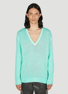 Guess USA - V-Neck Sweater in Green