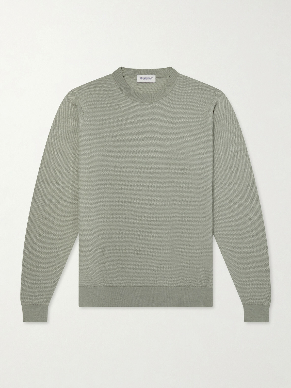 John Smedley - Honeycomb-Knit Merino Wool Sweater - Green
