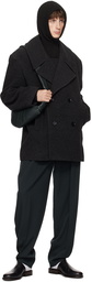 LEMAIRE Gray Maxi Peacoat