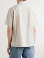 Oliver Spencer - Palermo Striped Cotton and Linen-Blend Shirt - Neutrals