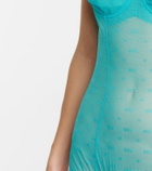 Dolce&Gabbana DG jacquard tulle bodysuit