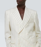 Dolce&Gabbana Pinstripe wool and silk blazer