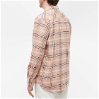 Edwin Men's Labour Checked Flannel Shirt in Dusty Rose