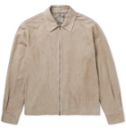 The Row - Harvey Suede Bomber Jacket - Brown