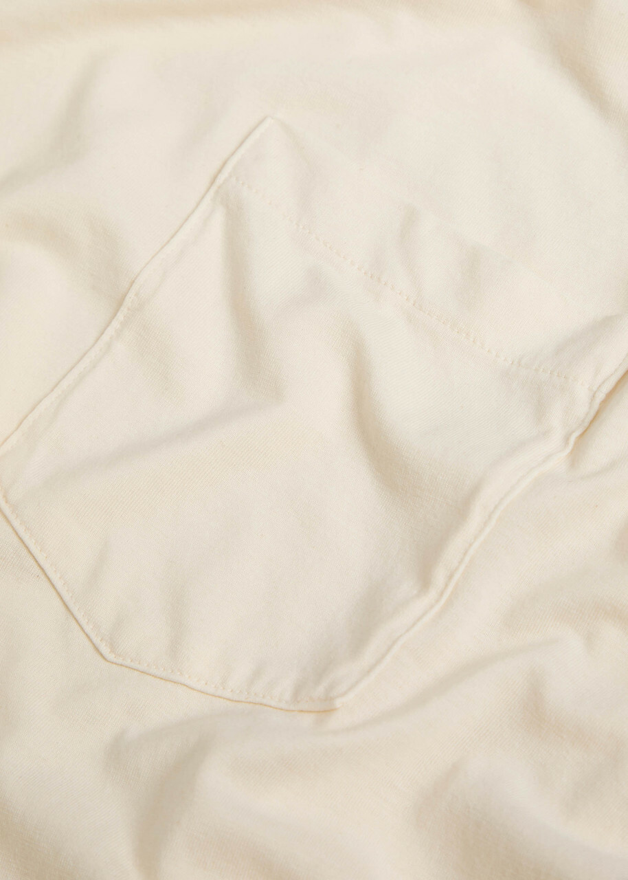 Officine Générale Benny Jersey T-shirt Cream