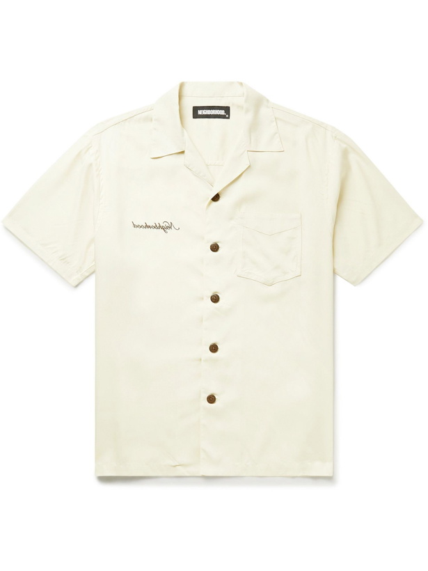 Photo: Neighborhood - Camp-Collar Printed Woven Shirt - Neutrals