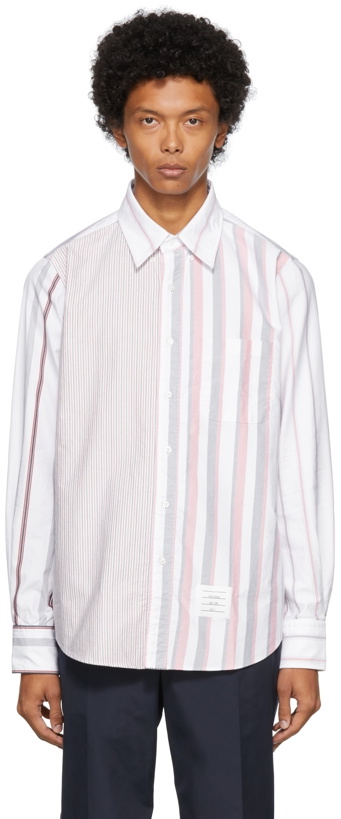 Photo: Thom Browne Multicolor Oxford Fun-Mix Striped Shirt