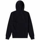 Maison Kitsuné Cafe Kitsuné Popover Hoodie in Black