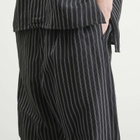 Willy Chavarria Men's Toluca Pinstripe Pant in Black/White Stripe