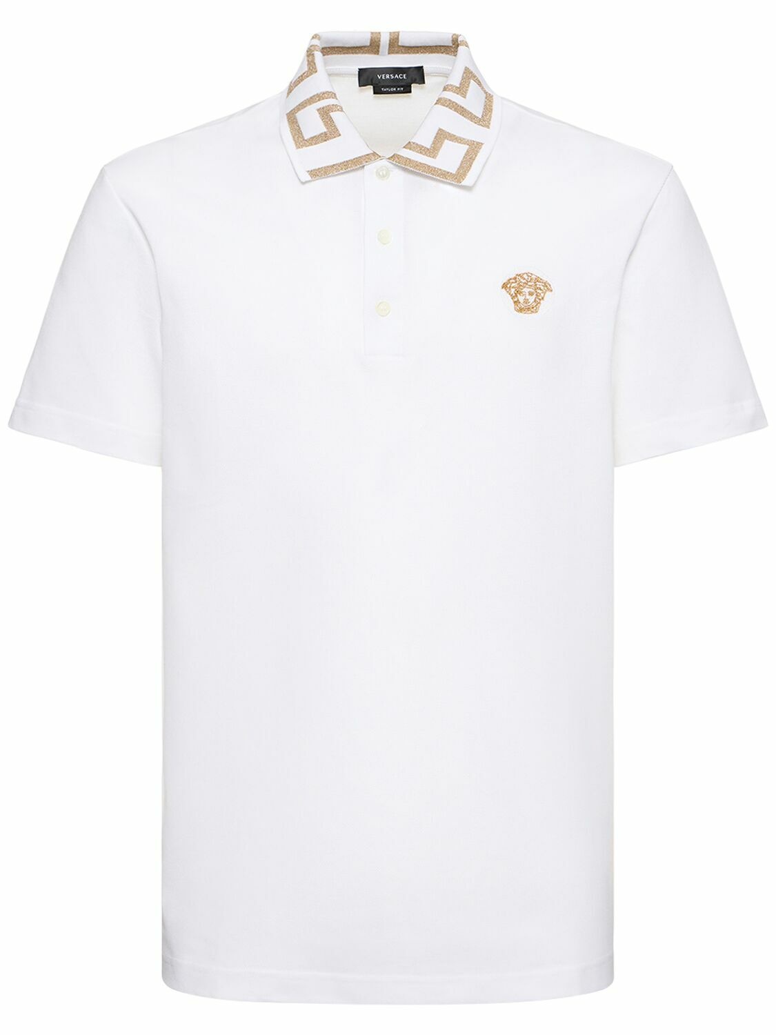 Photo: VERSACE - Logo Cotton Polo Shirt