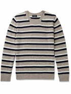 A.P.C. - Anthony Striped Virgin Wool Sweater - Brown