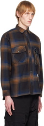 and wander Navy & Brown Check Shirt