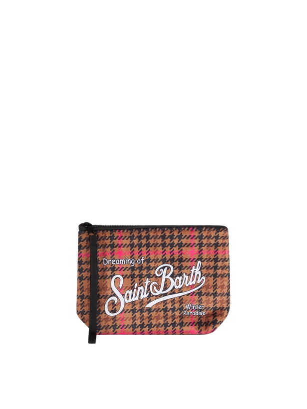 Photo: MC2 Saint Barth Aline Wooly Pochette With Pied De Poule Print