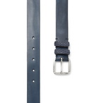 Paul Smith - 3cm Navy Leather Belt - Blue