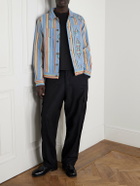 Kardo - Marvin Cotton-Jacquard Trucker Jacket - Blue