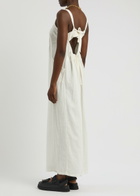 Free People Drifting Dreams Linen-blend Jumpsuit White XS (UK 4-6 / XS)