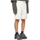 Juun.J White Denim Cargo Shorts