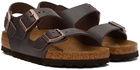 Birkenstock Brown Milano Flat Sandals