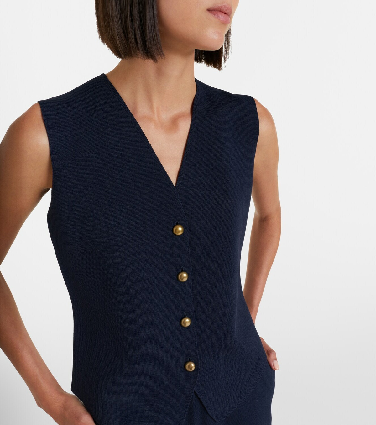 Max Mara Crêpe vest