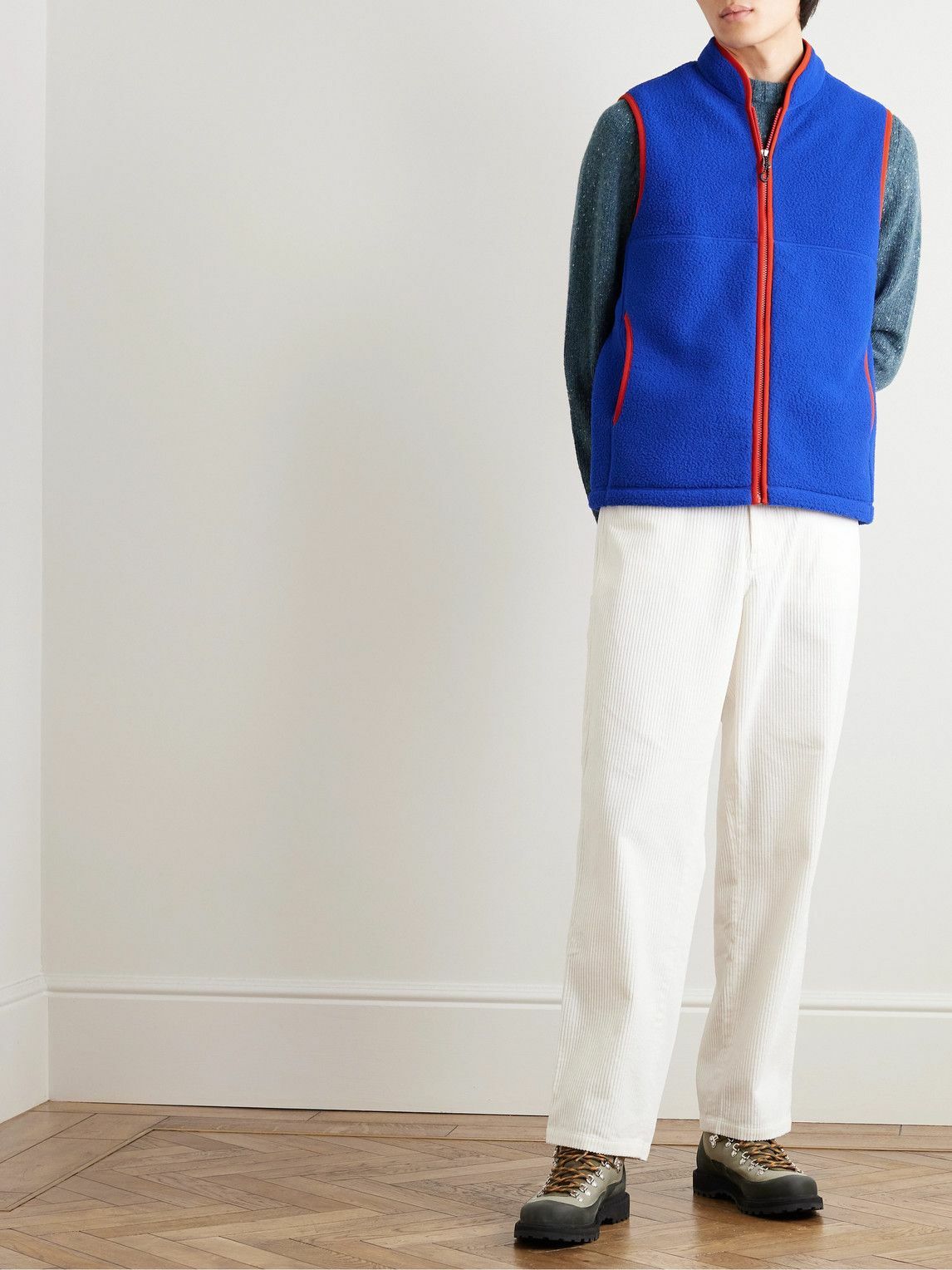 ARKET - Roy Recycled Fleece Gilet - Blue