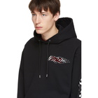 McQ Alexander McQueen Black Oversized Racing Santa Rosa Hoodie