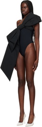 VAQUERA Black Bow Bodysuit