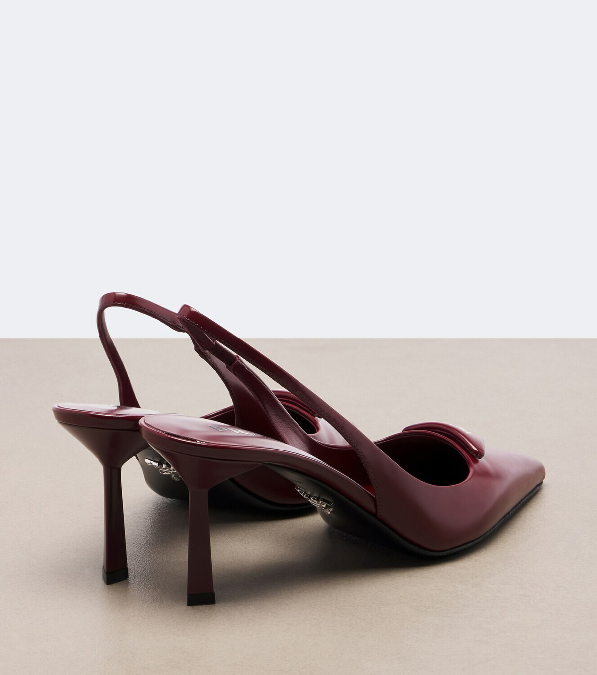 Prada Leather slingback pumps