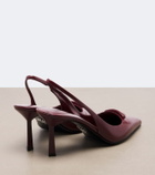 Prada Leather slingback pumps